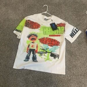 Hellstar Studios  Graphic Tee - White and Green